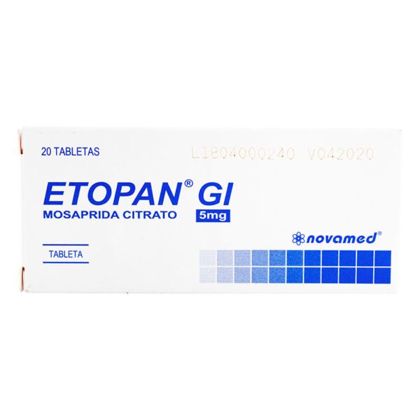 Etopan Gl 5 Mg 20 Tabletas