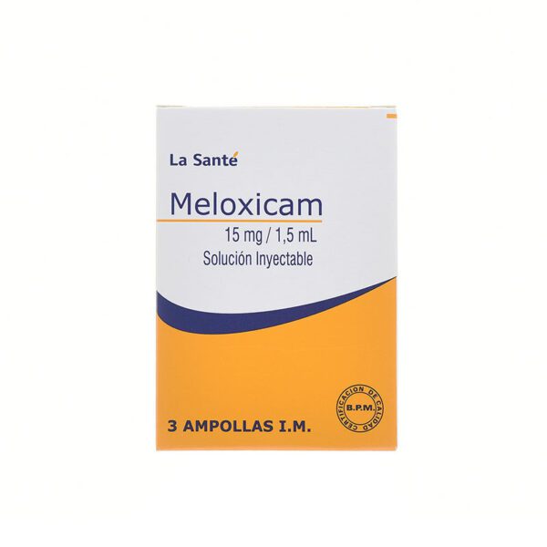 Meloxicam 15 Mg/ 1.5 Ml 3 Ampollas Ls - Imagen 2