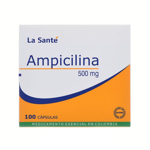 Ampicilina 500 Mg 100 Cápsulas Ls