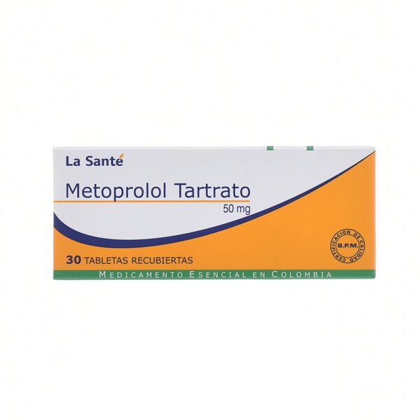 Metoprolol 50 Mg 30 Tabletas Ls(M)12180 - Imagen 2