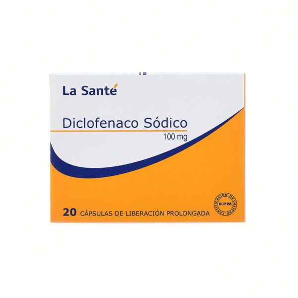 Diclofenaco Retard 100 Mg 20 Cápsulas Ls - Imagen 2