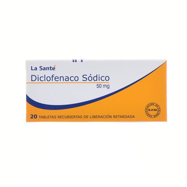 Diclofenaco 50 Mg 20 Tabletas Ls