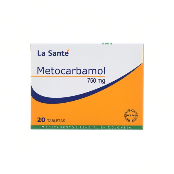 Metocarbamol 750 Mg 20 Tabletas Ls - Imagen 2