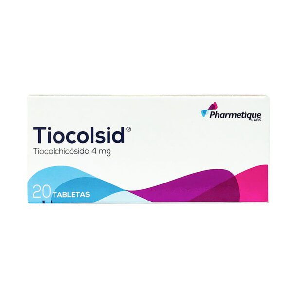 Tiocolsid 4 Mg 20 Tabletas (3%+)