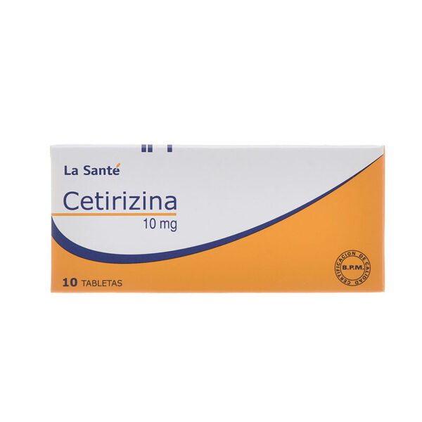 Cetirizina 10 Mg 10 Tabletas Ls