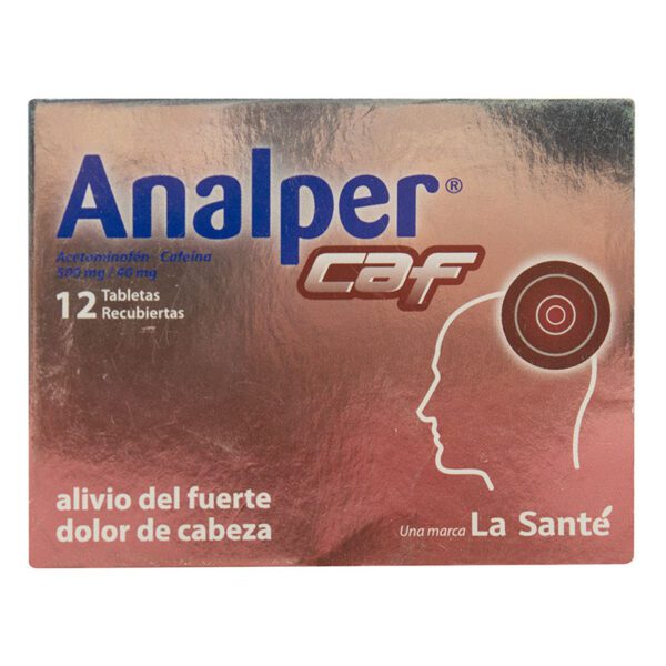 Analper Caf 500/40 Mg 12 Tabletas