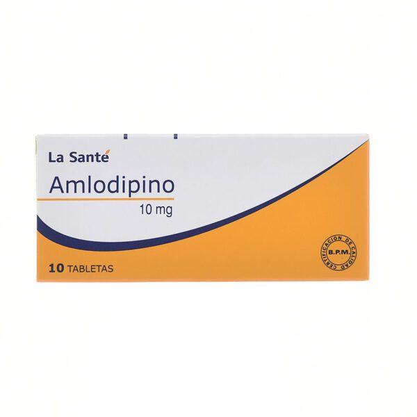 Amlodipino 10 Mg 10 Tabletas Ls