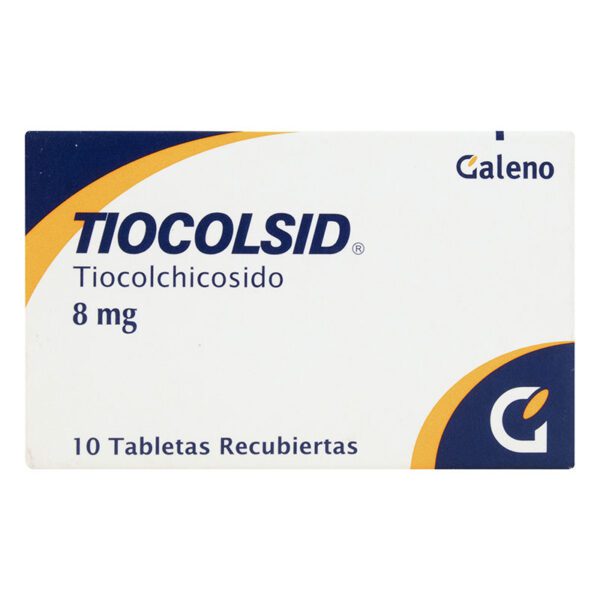 Tiocolsid 8 Mg 10 Tabletas