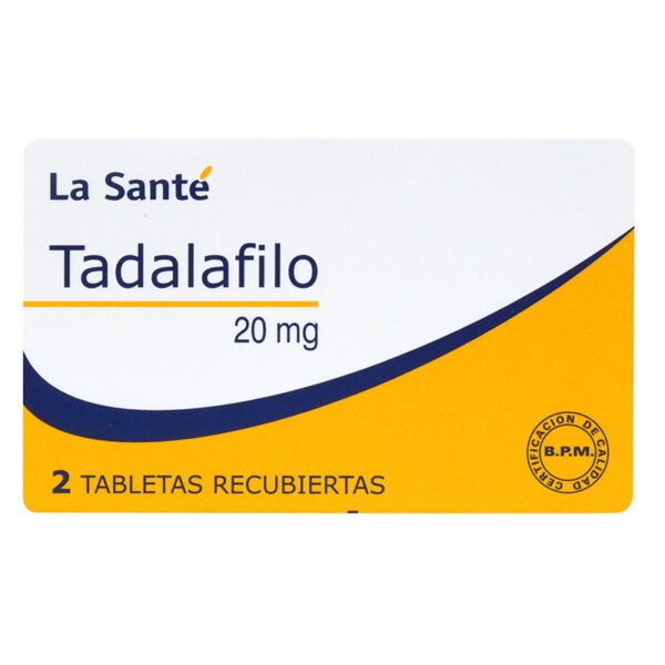 Tadalafilo 20 Mg 2 Tabletas Ls