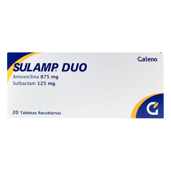 Sulamp Duo 875 Mg 20 Tabletas (A) - Imagen 2