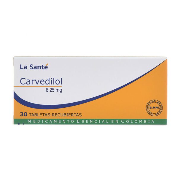 Carvedilol 6.25 Mg 30 Tabletas Ls(M)7410 - Imagen 2