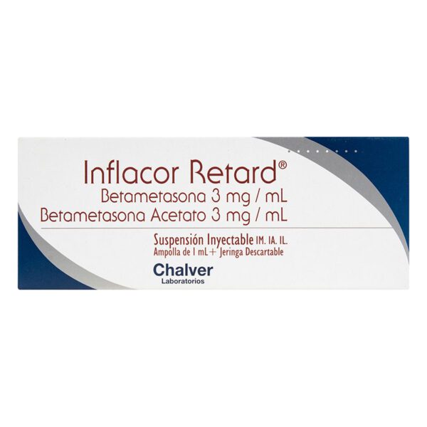 Inflacor Retard 3+3 Mg 1 Ml Ampolla - Imagen 2