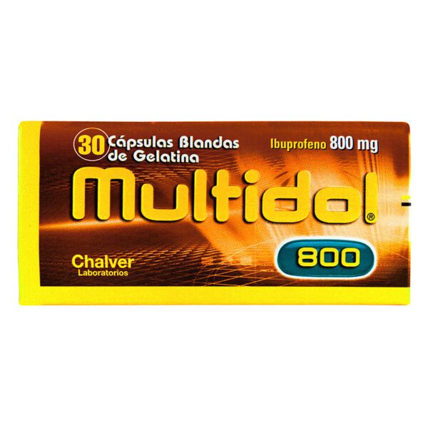 Multidol 800 Mg 30 Cápsulas Blandas Gelatinosas