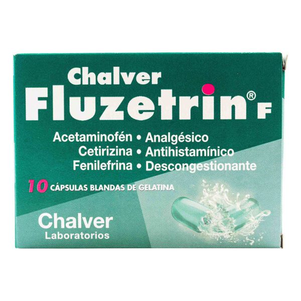 Fluzetrin F 500 Mg 10 Cápsulas Cbg - Imagen 2