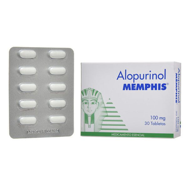 Alopurinol 100 Mg 30 Tabletas Mp - Imagen 2