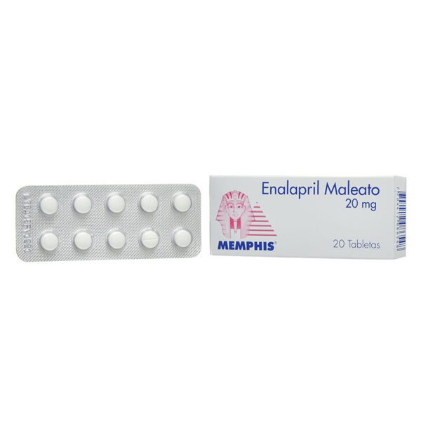 Enalapril Maleato 20 Mg 20 Tabletas Mp