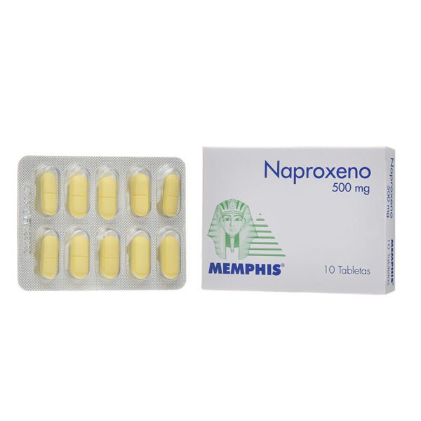 Naproxeno 500 Mg 10 Tabletas Memphis - Imagen 2