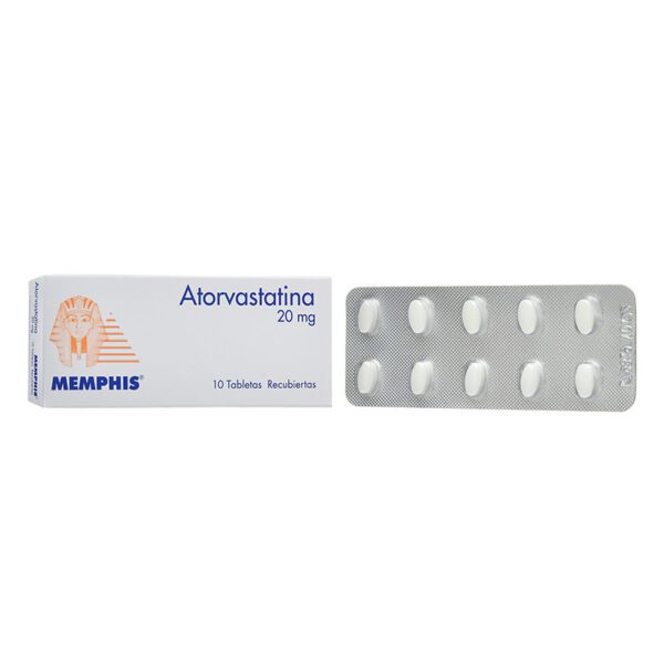 Atorvastatina 20 Mg 10 Tabletas Mp - Imagen 2