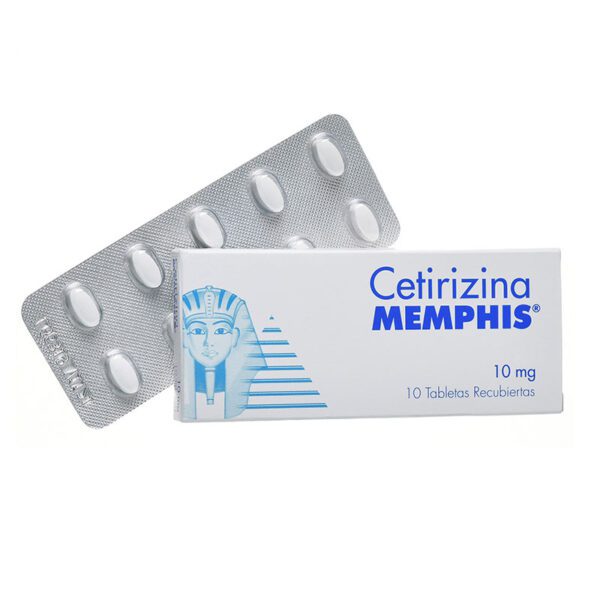 Cetirizina 10 Mg 10 Tabletas