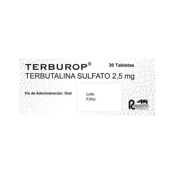 Terburop 2.5 Mg 30 Tabletas - Imagen 2