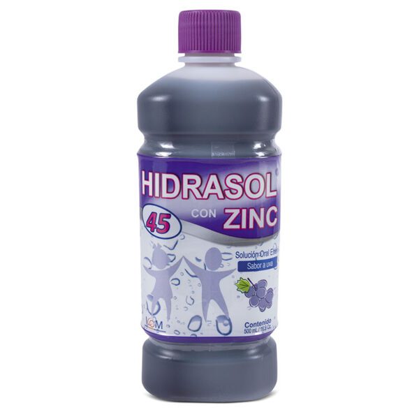 Hidrasol 45 Zinc Uva 500 Ml Su.Oral Icom - Imagen 2