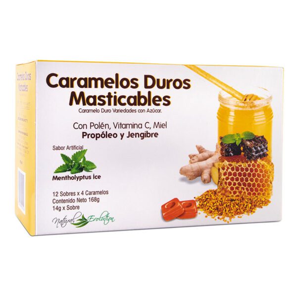 Caramelo Duros Masticables 12 Sobres