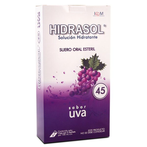 Hidrasol 45 Uva Bolsa 100 Ml 5 Uds Icom - Imagen 2