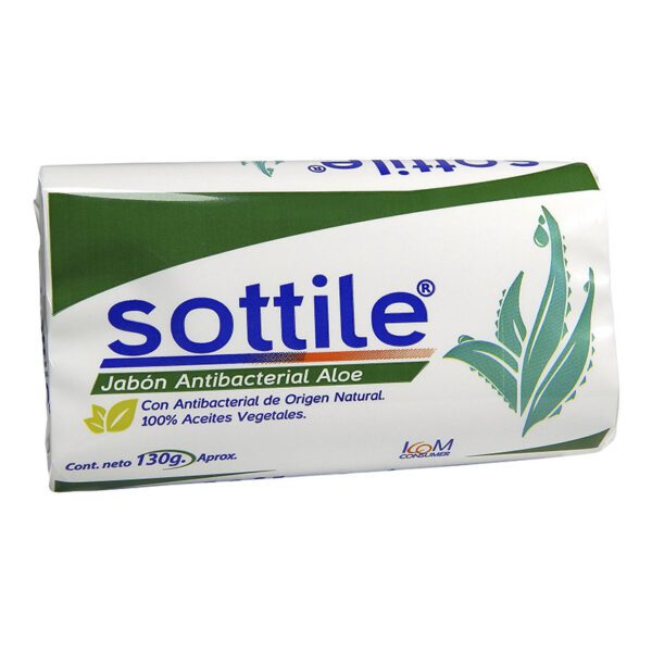 Jabón De Tocador Sottile Áloe 130 Gr