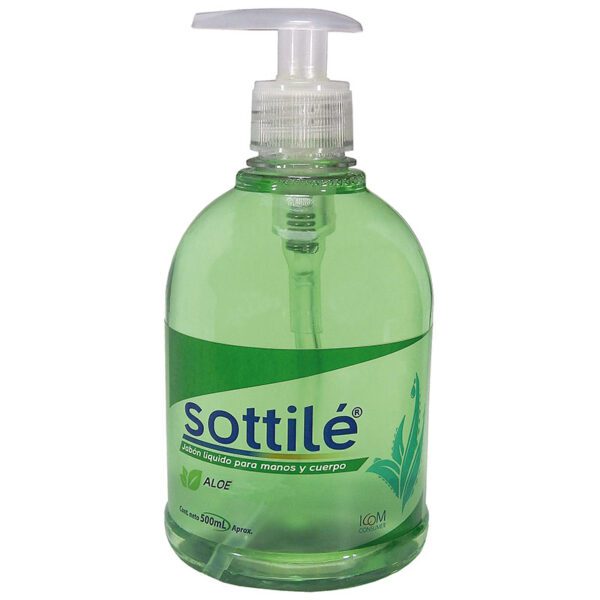 Jabón Líquido Antibacterial Sottile Áloe 500 Ml