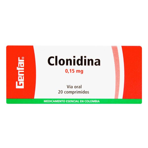 Clonidina 0.15 Mg 20 Tabletas W - Imagen 2