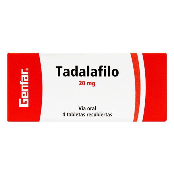 Tadalafilo 20 Mg 4 Comprimidos Gf - Imagen 2