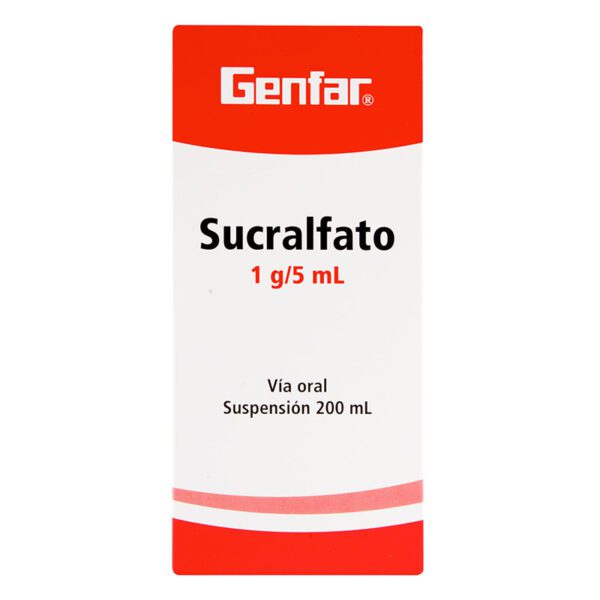 Sucralfato Suspensión 200 ml Genfar - Imagen 2