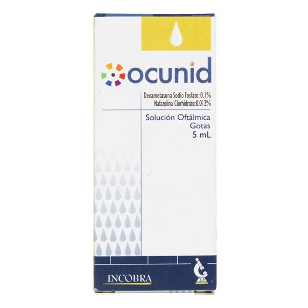 Ocunid Nafazolina+Dexametasona Gotas Oftálmicas 5Ml - Imagen 2