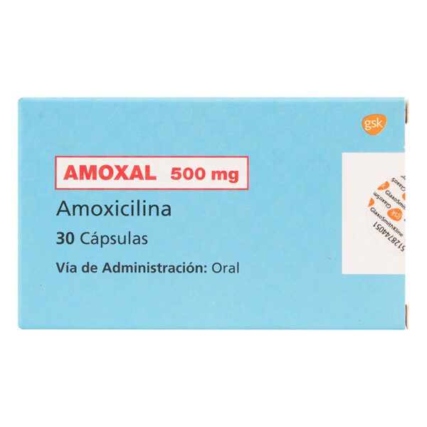 Amoxal 500 Mg 30 Cápsulas(A)(3%+)(Pae)