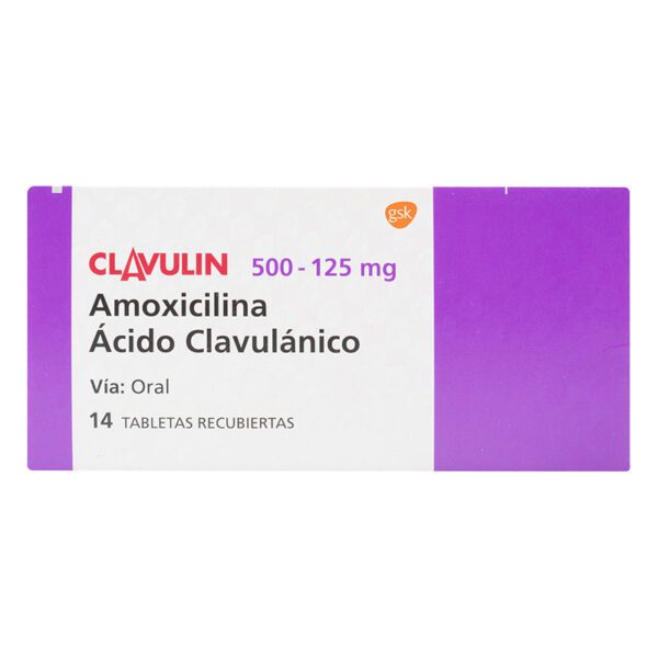 Clavulin 500 Mg 14 Tabletas (3%+)(Pae) - Imagen 2