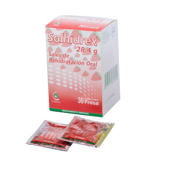 Solhidrex Sabor Fresa 30 Sbs - Imagen 2