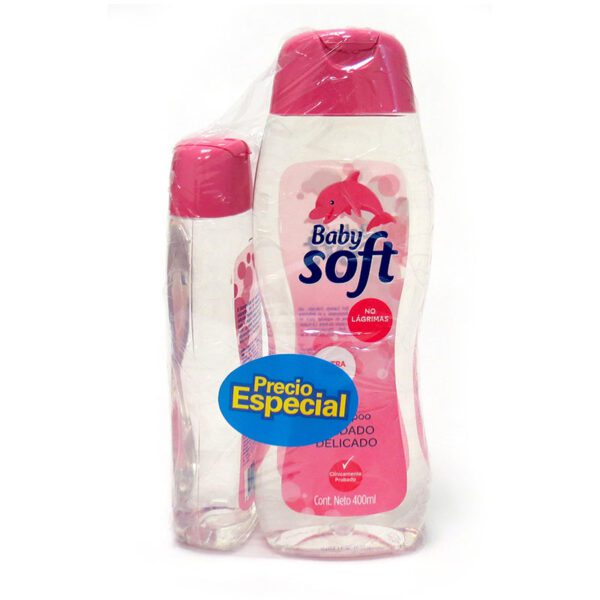 Shampoo Baby Soft Cuidado Delicado 400 Ml + 200 Ml Precio Especial