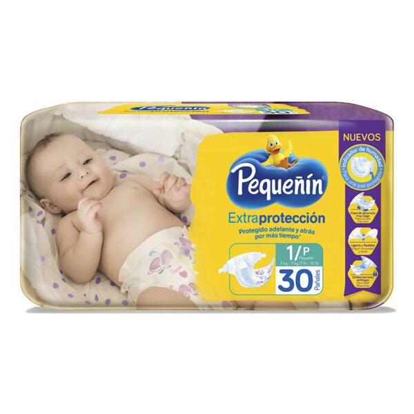 Pañal Pequeñin  Extra Protección Etapa 1 30 Unidades - Imagen 2