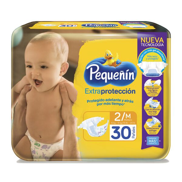 Pañal Pequeñin  Extra Protección Etapa 2 30 Unidades - Imagen 2