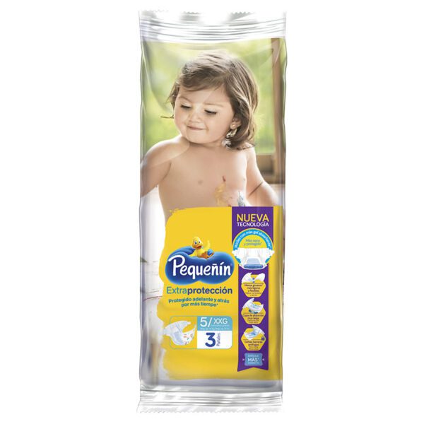 Pañal Pequeñin Extra Protección Tripack Etapa 5 3 Unidades - Imagen 2