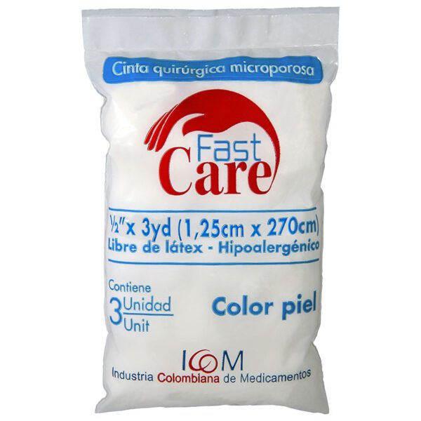 Micropore C.Piel Fast Care 1/2X3 3Uds Ic - Imagen 2