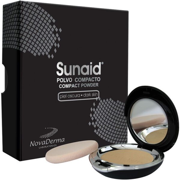 Sunaid Polvo Compacto Piel Oscura 12 Gr Redondo - Imagen 2