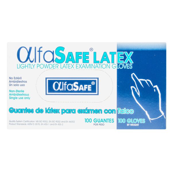 Guante Examen Alfa Latex 100 Uds S - Imagen 2