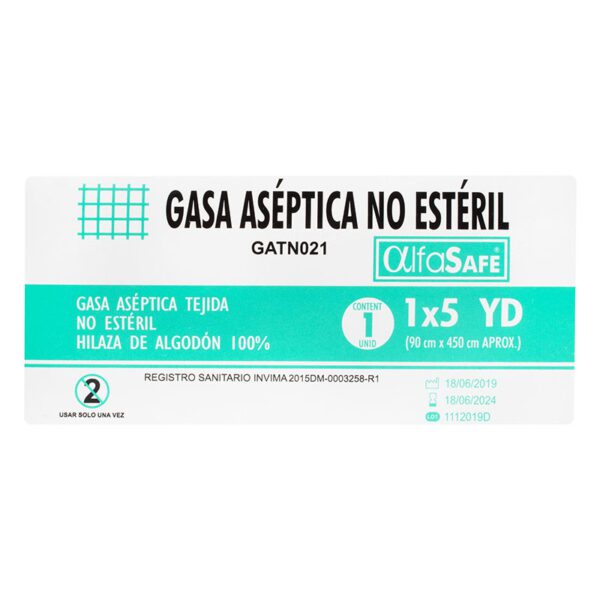 Gasa Alfa Aseptica 1X5