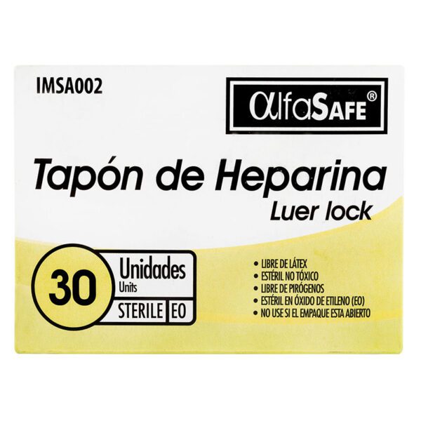 Adaptador Alfasafe Heparina 30 Unidades