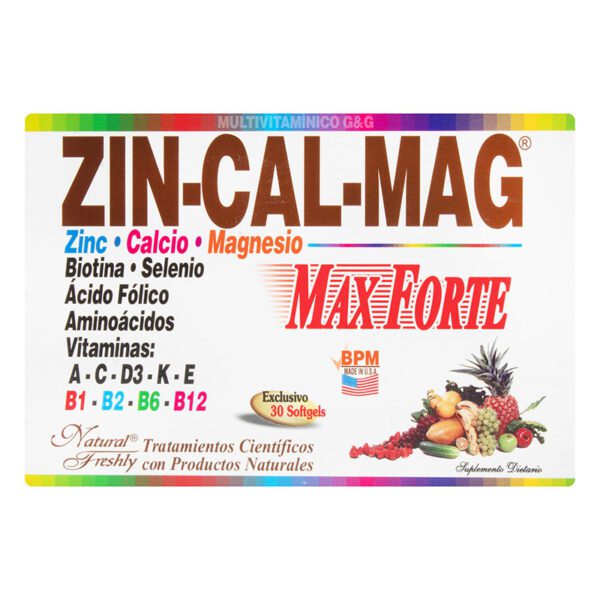 Zin-Cal-Mag Max Forte 30 Softgels - Imagen 2