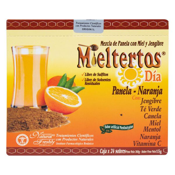 Mieltertos Gripa Dia Panela Naranja Sobre