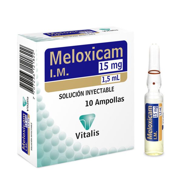 Meloxicam 15 Mg/1.5 Ml 1 Ampolla Vt - Imagen 2