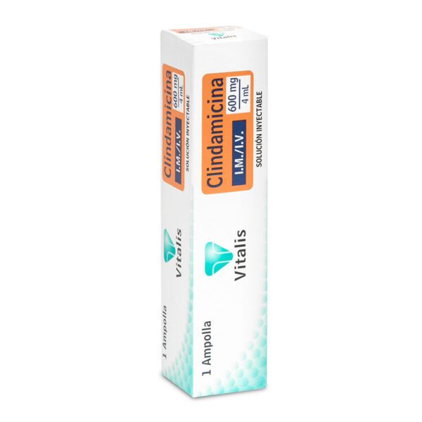 Clindamicina 600 Mg/4 Ml 1 Ampollas