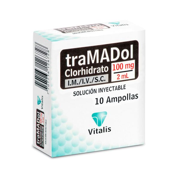 Tramadol 100 Mg/2 Ml 10 Ampollas Vt - Imagen 2